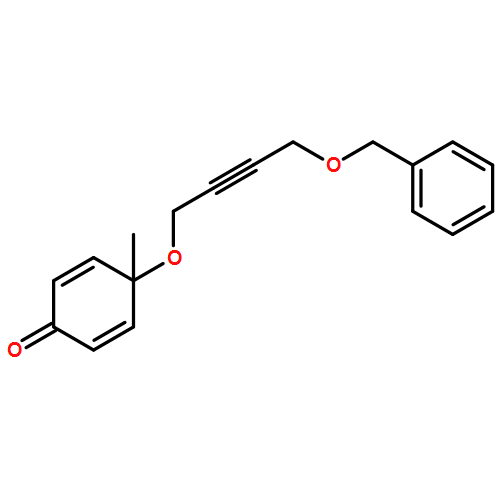 2,5-Cyclohexadien-1-one, 4-methyl-4-[[4-(phenylmethoxy)-2-butyn-1-yl]oxy]- 