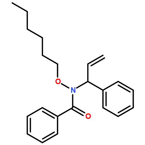 Benzamide, N-(hexyloxy)-N-(1-phenyl-2-propen-1-yl)- 