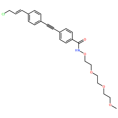 Benzamide, 4-[2-[4-[(1E)-3-chloro-1-propen-1-yl]phenyl]ethynyl]-N-[2-[2-(2-methoxyethoxy)ethoxy]ethoxy]- 