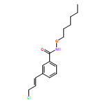 Benzamide, 3-[(1E)-3-chloro-1-propen-1-yl]-N-(hexyloxy)- 