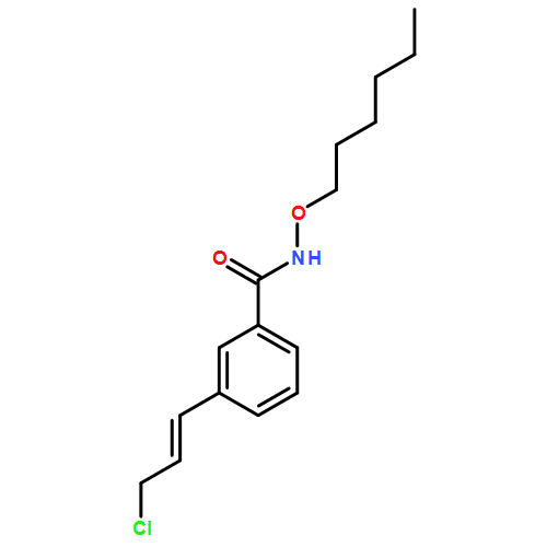 Benzamide, 3-[(1E)-3-chloro-1-propen-1-yl]-N-(hexyloxy)- 