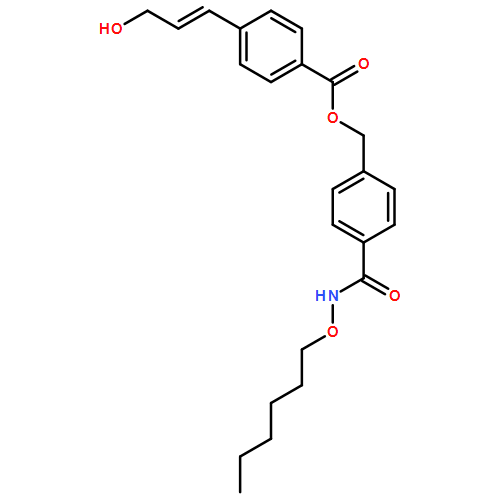 Benzoic acid, 4-[(1E)-3-hydroxy-1-propen-1-yl]-, [4-[[(hexyloxy)amino]carbonyl]phenyl]methyl ester 