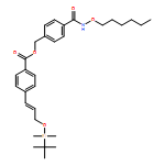 Benzoic acid, 4-[(1E)-3-[[(1,1-dimethylethyl)dimethylsilyl]oxy]-1-propen-1-yl]-, [4-[[(hexyloxy)amino]carbonyl]phenyl]methyl ester 