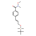Benzamide, 4-[(1E)-3-[[(1,1-dimethylethyl)dimethylsilyl]oxy]-1-propen-1-yl]-N-methoxy-N-methyl- 