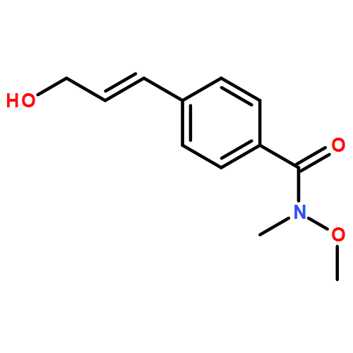 Benzamide, 4-[(1E)-3-hydroxy-1-propen-1-yl]-N-methoxy-N-methyl- 