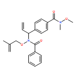 Benzamide, 4-[(1R)-1-[benzoyl[(2-methyl-2-propen-1-yl)oxy]amino]-2-propen-1-yl]-N-methoxy-N-methyl- 