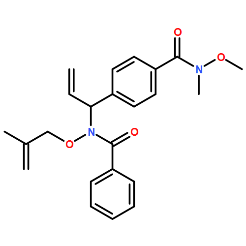 Benzamide, 4-[(1R)-1-[benzoyl[(2-methyl-2-propen-1-yl)oxy]amino]-2-propen-1-yl]-N-methoxy-N-methyl- 