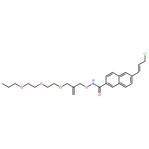 2-Naphthalenecarboxamide, 6-[(1E)-3-chloro-1-propen-1-yl]-N-[[2-[[2-(2-propoxyethoxy)ethoxy]methyl]-2-propen-1-yl]oxy]- 