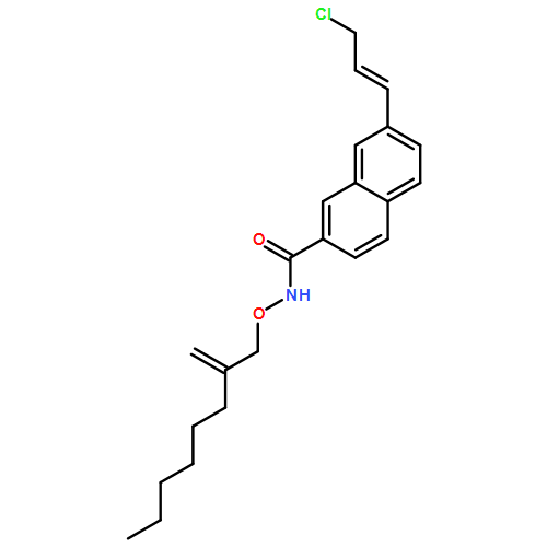 2-Naphthalenecarboxamide, 7-[(1E)-3-chloro-1-propen-1-yl]-N-[(2-methyleneoctyl)oxy]- 