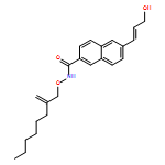 2-Naphthalenecarboxamide, 6-[(1E)-3-hydroxy-1-propen-1-yl]-N-[(2-methyleneoctyl)oxy]- 