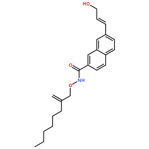 2-Naphthalenecarboxamide, 7-[(1E)-3-hydroxy-1-propen-1-yl]-N-[(2-methyleneoctyl)oxy]- 