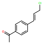 Ethanone, 1-[4-(3-chloro-1-propen-1-yl)phenyl]- 