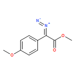 Benzeneacetic acid, α-diazo-4-methoxy-, methyl ester 
