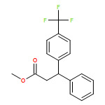 Benzenepropanoic acid, β-phenyl-4-(trifluoromethyl)-, methyl ester, (-)- 
