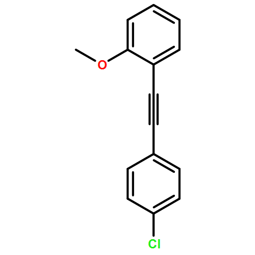 Benzene, 1-[2-(4-chlorophenyl)ethynyl]-2-methoxy- 