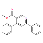 3-Pyridinecarboxylic acid, 4,6-diphenyl-, methyl ester 