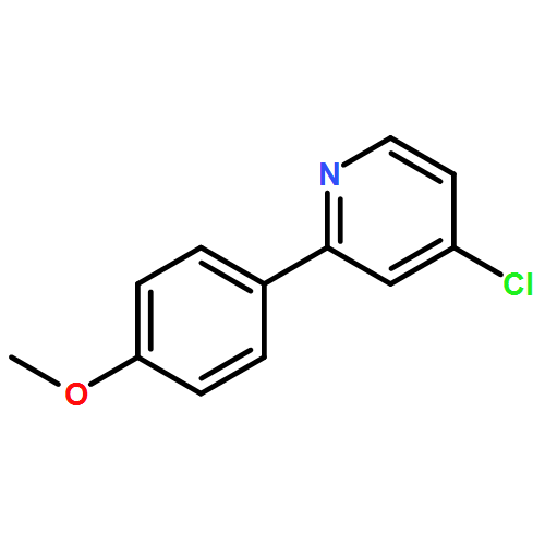 Pyridine, 4-chloro-2-(4-methoxyphenyl)- 