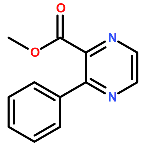 2-Pyrazinecarboxylic acid, 3-phenyl-, methyl ester 