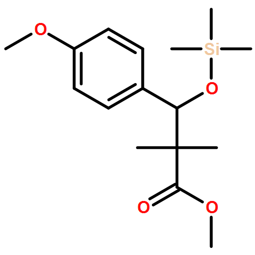 Benzenepropanoic acid, 4-methoxy-α,α-dimethyl-β-[(trimethylsilyl)oxy]-, methyl ester 