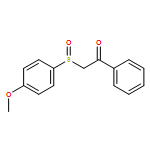 Ethanone, 2-[(4-methoxyphenyl)sulfinyl]-1-phenyl- 