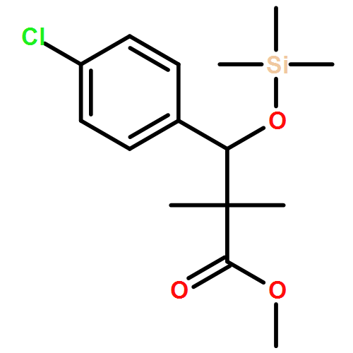 Benzenepropanoic acid, 4-chloro-α,α-dimethyl-β-[(trimethylsilyl)oxy]-, methyl ester 