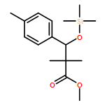 Benzenepropanoic acid, α,α,4-trimethyl-β-[(trimethylsilyl)oxy]-, methyl ester 