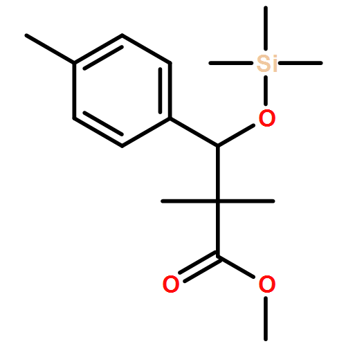 Benzenepropanoic acid, α,α,4-trimethyl-β-[(trimethylsilyl)oxy]-, methyl ester 