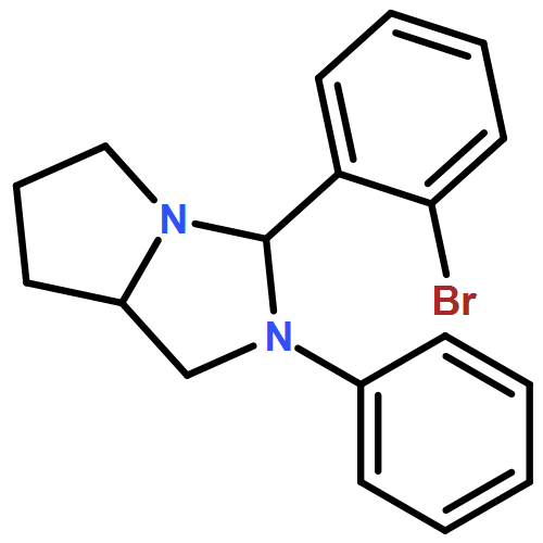 1H-Pyrrolo[1,2-c]imidazole, 3-(2-bromophenyl)hexahydro-2-phenyl-, (3R,7aS)- 