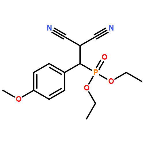 Phosphonic acid, P-[2,2-dicyano-1-(4-methoxyphenyl)ethyl]-, diethyl ester 