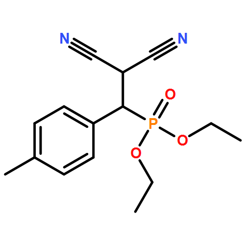 Phosphonic acid, P-[2,2-dicyano-1-(4-methylphenyl)ethyl]-, diethyl ester 
