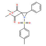 2,2-Aziridinedicarboxylic acid, 1-[(4-methylphenyl)sulfonyl]-3-phenyl-, 2,2-dimethyl ester 