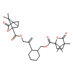 2-Oxabicyclo[2.2.1]heptane-1-carboxylic acid, 4,7,7-trimethyl-3-oxo-, 2-[(1S,2R)-2-[[[[(1S,4R)-4,7,7-trimethyl-3-oxo-2-oxabicyclo[2.2.1]hept-1-yl]carbonyl]oxy]methyl]cyclohexyl]-2-propen-1-yl ester, (1S,4R)- 