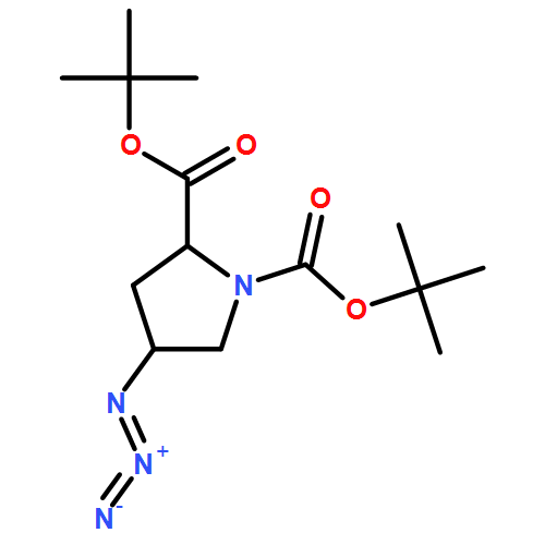 1,2-Pyrrolidinedicarboxylic acid, 4-azido-, 1,2-bis(1,1-dimethylethyl) ester, (2S,4S)- 