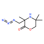 2-Morpholinone, 3-(azidomethyl)-3,5,5-trimethyl- 