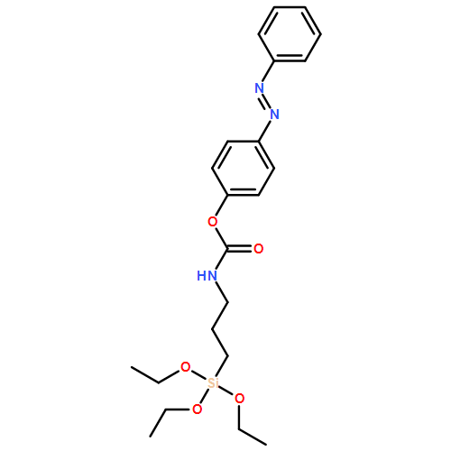 Carbamic acid, N-[3-(triethoxysilyl)propyl]-, 4-(2-phenyldiazenyl)phenyl ester 