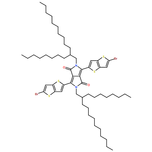 Pyrrolo[3,4-c]pyrrole-1,4-dione, 3,6-bis(5-bromothieno[3,2-b]thien-2-yl)-2,5-dihydro-2,5-bis(2-octyldodecyl)- 