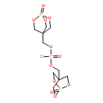 Phosphorochloridic acid, bis[(1-oxido-2,6,7-trioxa-1-phosphabicyclo[2.2.2]oct-4-yl)methyl] ester