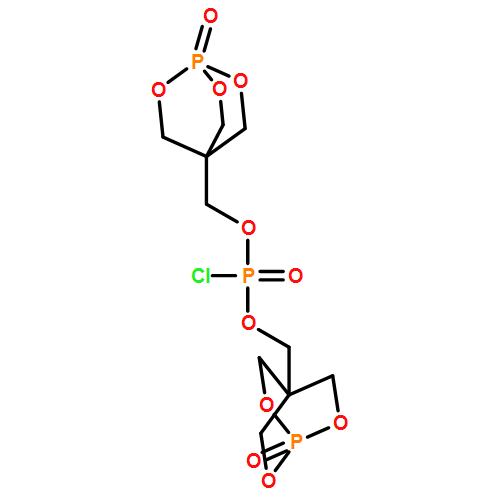 Phosphorochloridic acid, bis[(1-oxido-2,6,7-trioxa-1-phosphabicyclo[2.2.2]oct-4-yl)methyl] ester