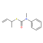 Carbamothioic acid, N-methyl-N-phenyl-, S-(1-methyl-2-propen-1-yl) ester 