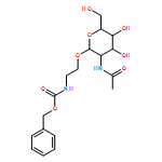 Carbamic acid, N-[2-[[2-(acetylamino)-2-deoxy-β-D-glucopyranosyl]oxy]ethyl]-, phenylmethyl ester