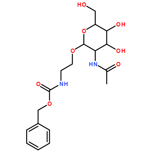 Carbamic acid, N-[2-[[2-(acetylamino)-2-deoxy-β-D-glucopyranosyl]oxy]ethyl]-, phenylmethyl ester