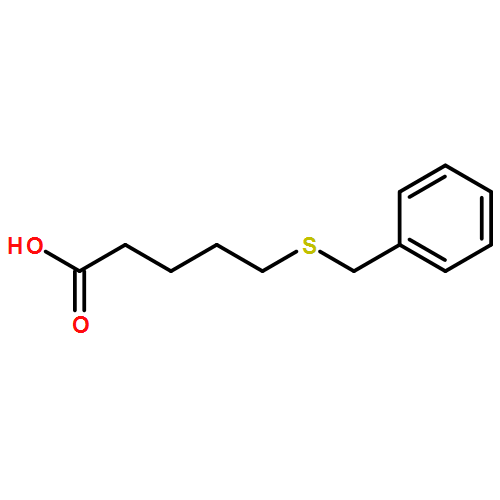 Pentanoic acid, 5-[(phenylmethyl)thio]- 