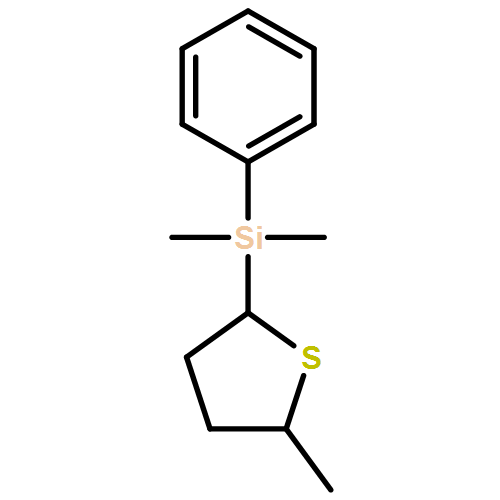 Thiophene, 2-(dimethylphenylsilyl)tetrahydro-5-methyl- 