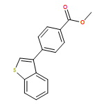Benzoic acid, 4-benzo[b]thien-3-yl-, methyl ester 