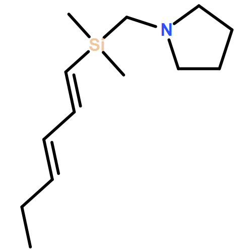 Pyrrolidine, 1-[[(1E,3E)-1,3-hexadien-1-yldimethylsilyl]methyl]- 