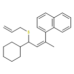 Naphthalene, 1-[(1E)-3-cyclohexyl-1-methyl-3-(2-propen-1-ylthio)-1-propen-1-yl]- 