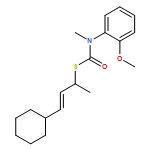 Carbamothioic acid, N-(2-methoxyphenyl)-N-methyl-, S-[(1S,2E)-3-cyclohexyl-1-methyl-2-propen-1-yl] ester 