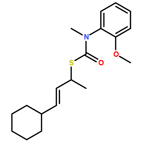 Carbamothioic acid, N-(2-methoxyphenyl)-N-methyl-, S-[(1S,2E)-3-cyclohexyl-1-methyl-2-propen-1-yl] ester 