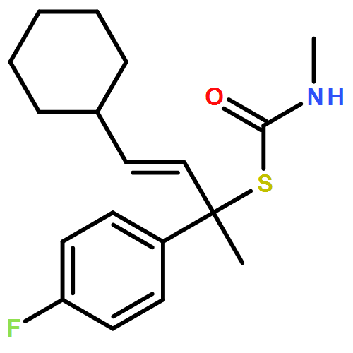 Carbamothioic acid, N-methyl-, S-[(1S,2E)-3-cyclohexyl-1-(4-fluorophenyl)-1-methyl-2-propen-1-yl] ester 