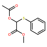Acetic acid, 2-(acetyloxy)-2-(phenylthio)-, methyl ester 